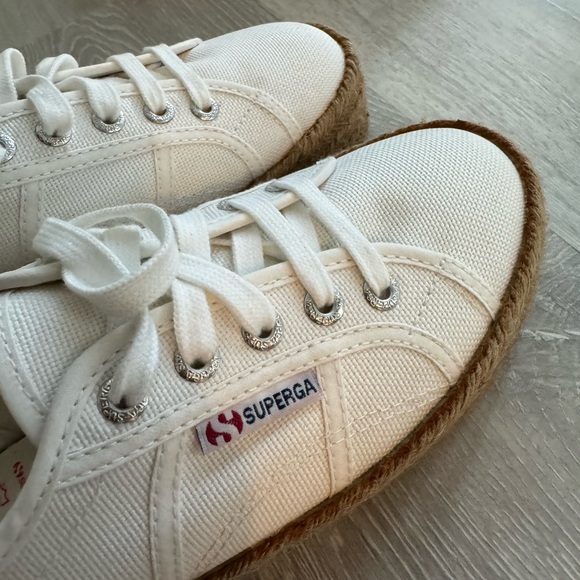 Superga Canvas Espadrille Flat-forms - Picture 5 of 6